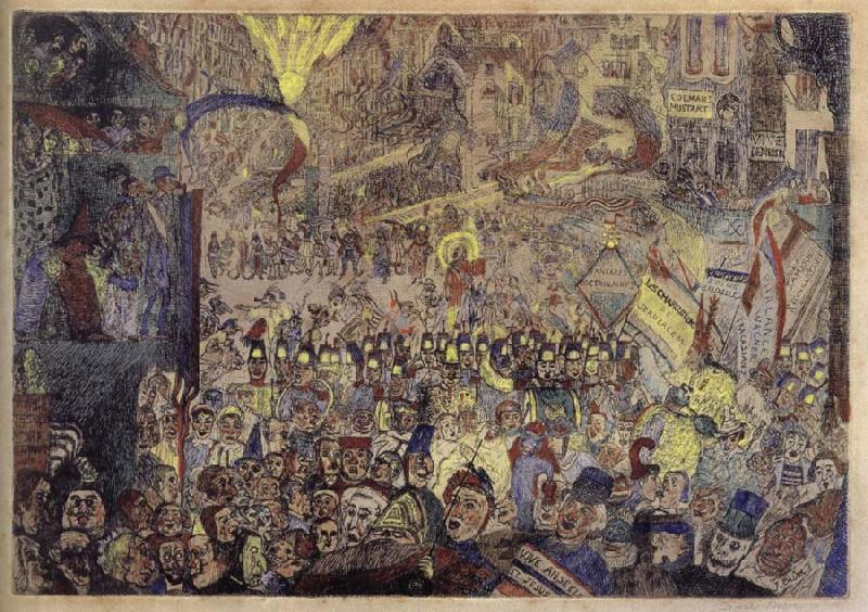 James Ensor The Entry of Christ into Brussels Sweden oil painting art